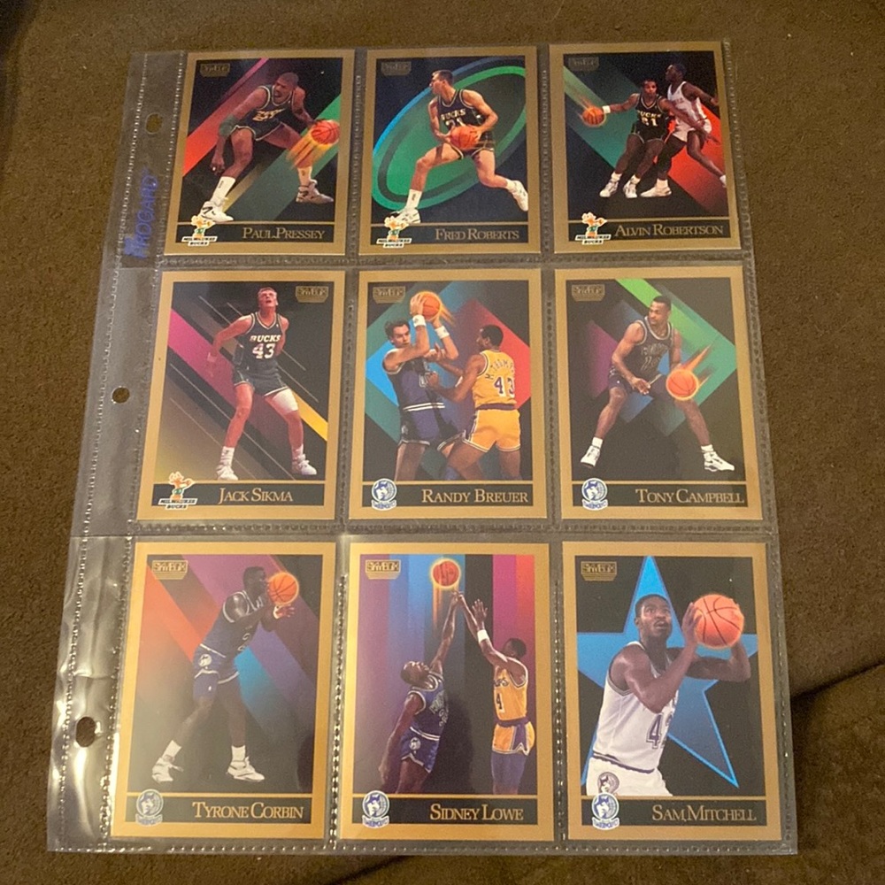 NBA Milwaukee Bucks basketball trading card lot skybox